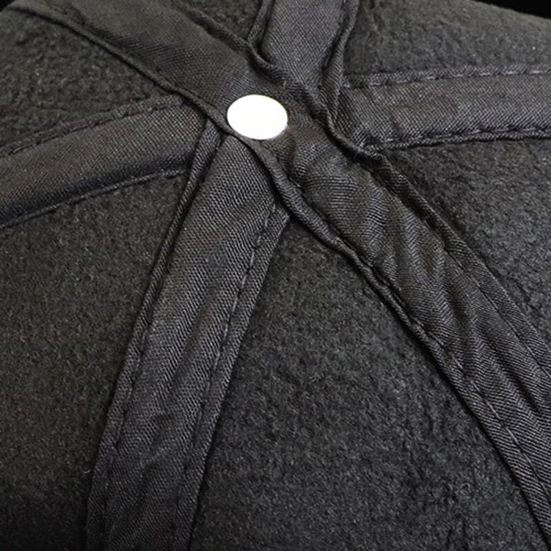 (image for) Collrown Men's Outdoor PU Leather Baseball Cap Casual Sun Hat Adjustable Sport Casual Visor Hat for Autumn Winter